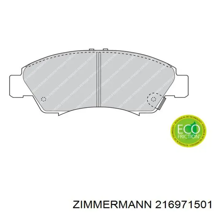 Гальмівні колодки Zimmermann 216971501 ціна, від 15.72 USD