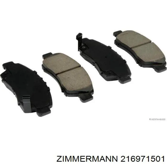 Передні тормозні колодки 216971501 Zimmermann