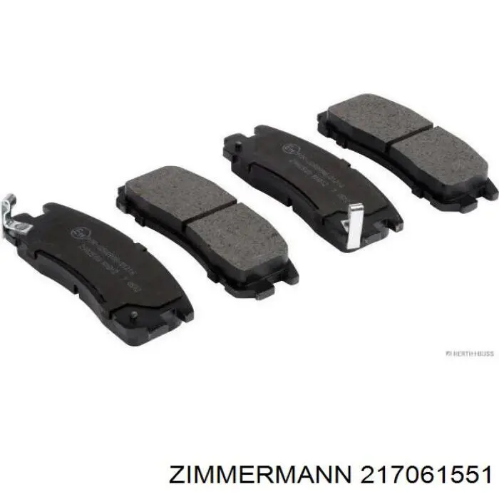 217061551 Zimmermann Колодки гальмівні задні, дискові