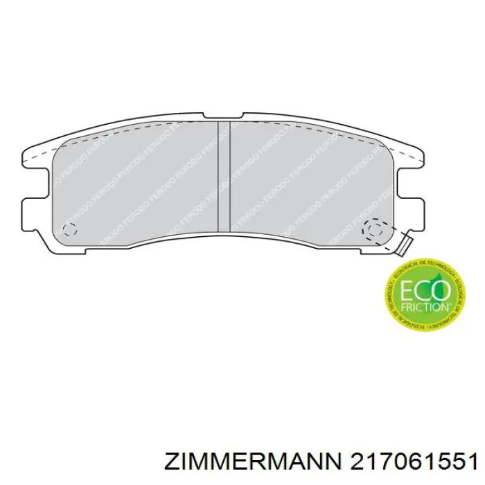 Купити 217061551 Zimmermann Задні колодки