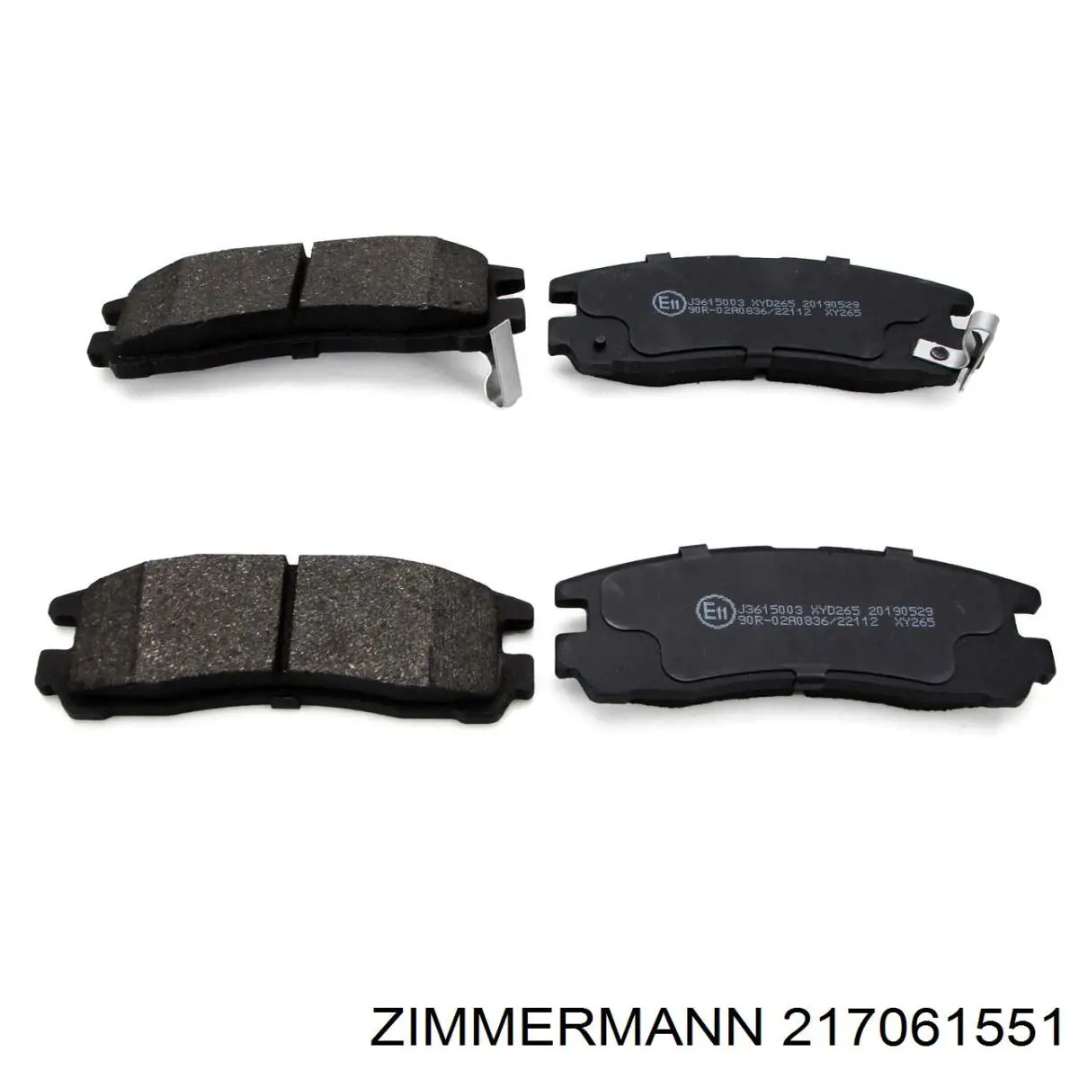 Задні дискові колодки Zimmermann 217061551