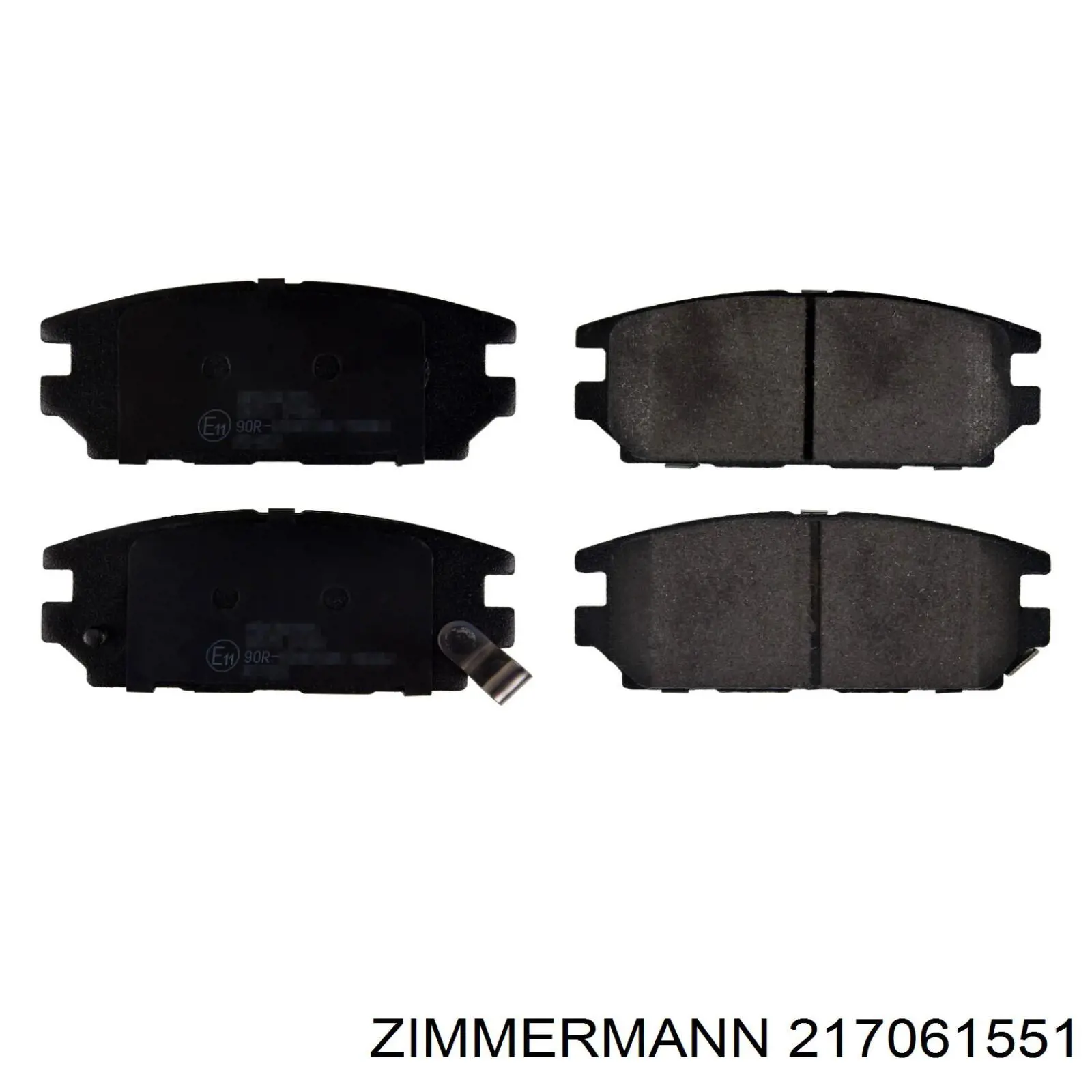 Задні гальмівні колодки Zimmermann 217061551 ціна, від 15.20 USD