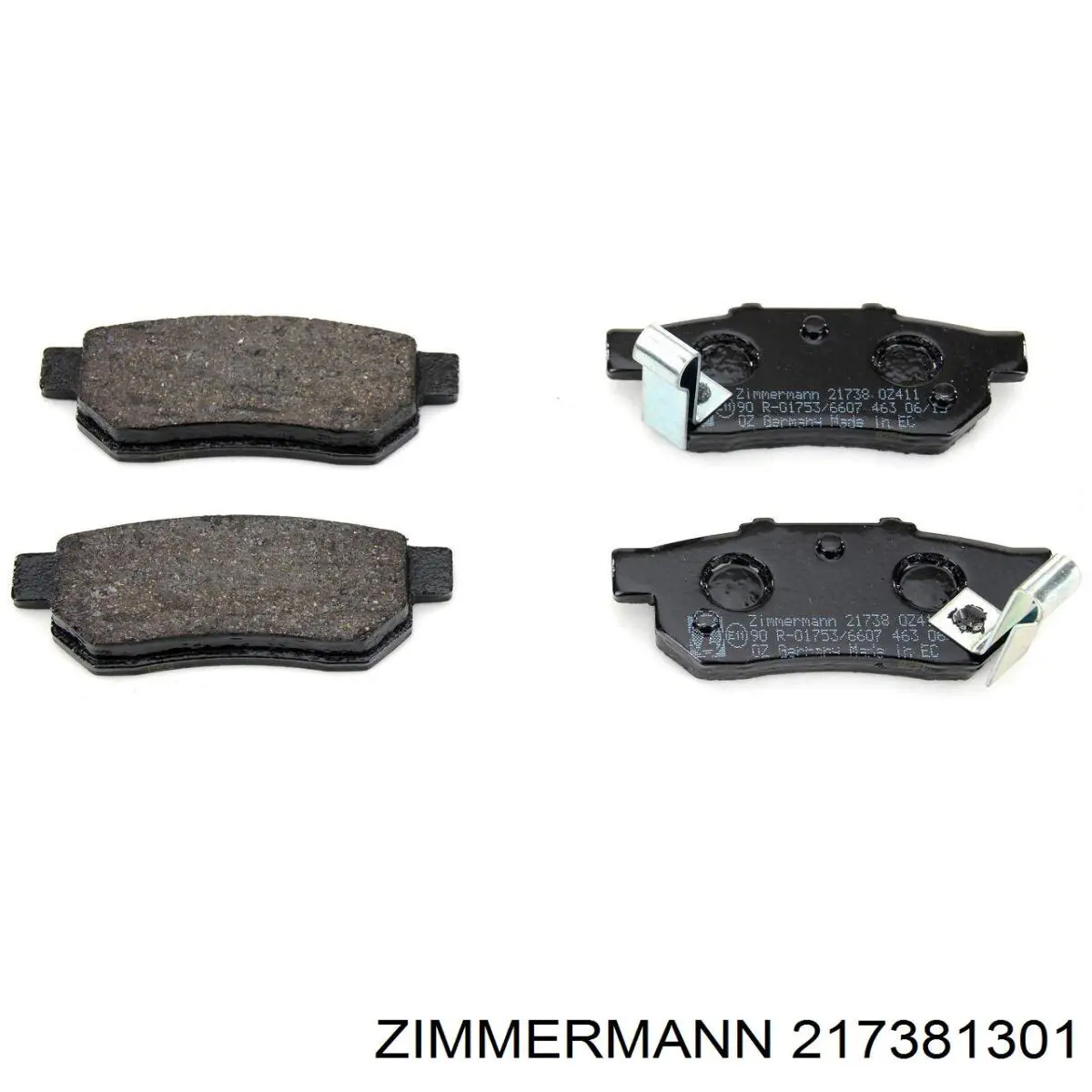 217381301 Zimmermann колодки гальмові задні, дискові
