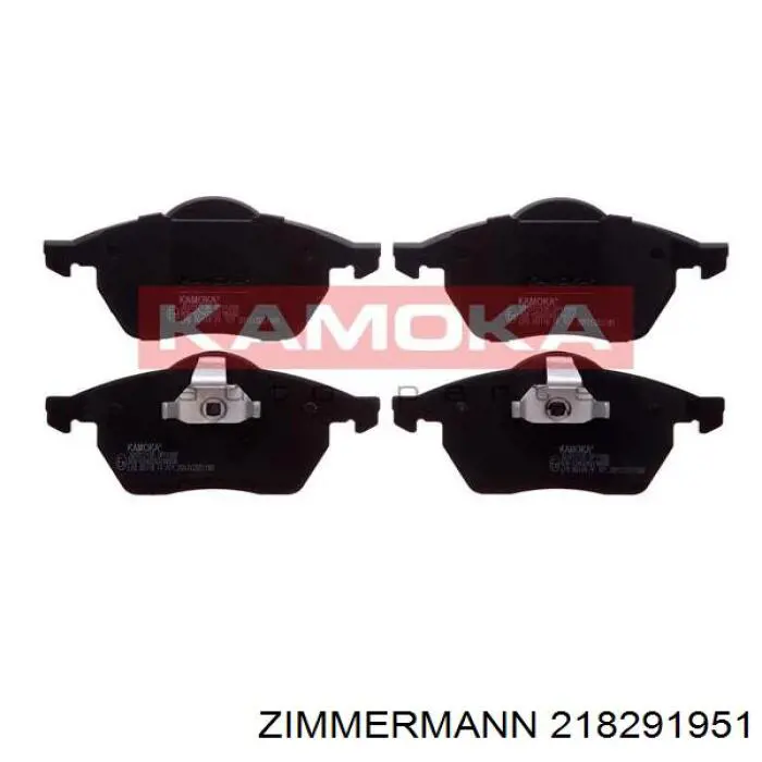 Передні тормозні колодки 218291951 Zimmermann