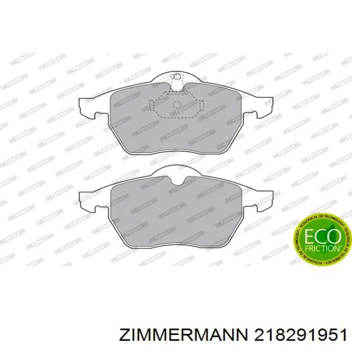218291951 Zimmermann Передні гальмівні колодки