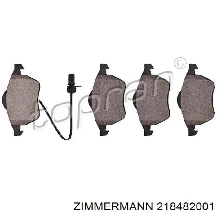Тормозні колодки Zimmermann 218482001