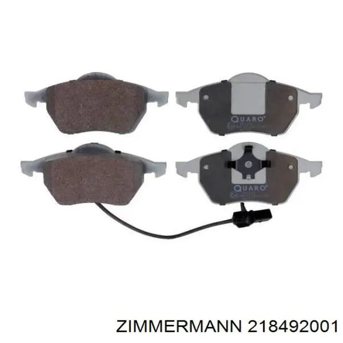 Гальмівні колодки Zimmermann 218492001 ціна, від 29.21 USD
