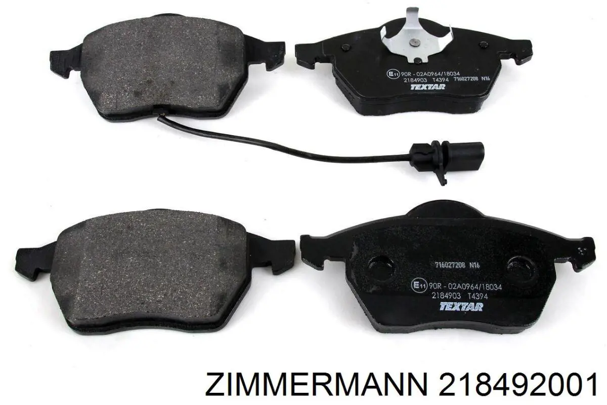 218492001 Zimmermann Передні гальмівні колодки