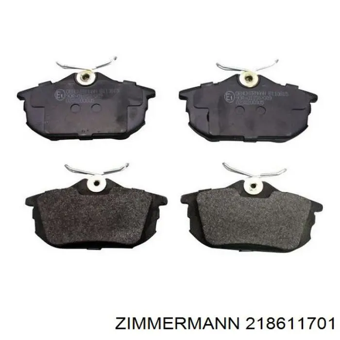 218611701 Zimmermann колодки гальмові задні, дискові