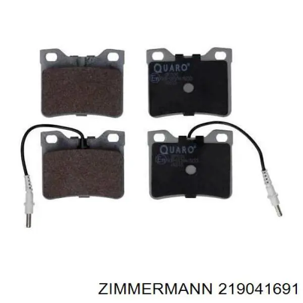 219041691 Zimmermann Колодки гальмівні задні, дискові