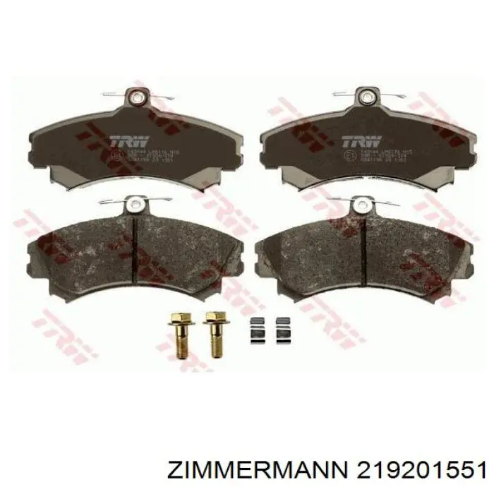 219201551 Zimmermann Передні гальмівні колодки