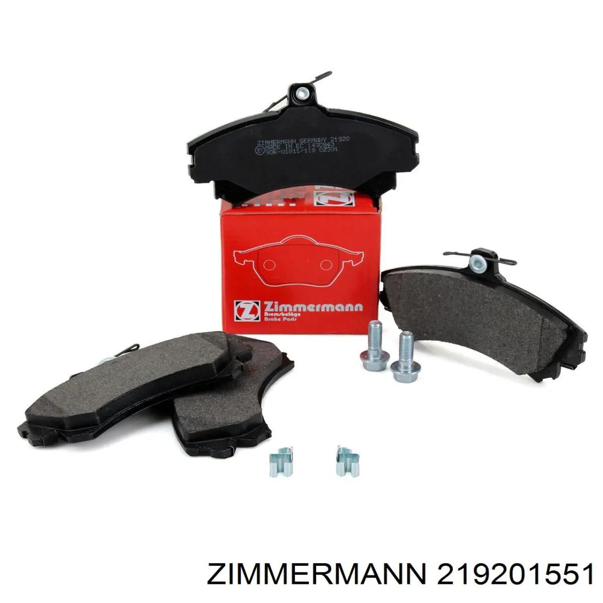 219201551 Zimmermann колодки гальмівні передні, дискові
