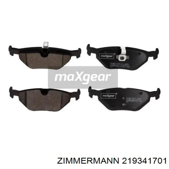 219341701 Zimmermann Колодки гальмівні задні, дискові