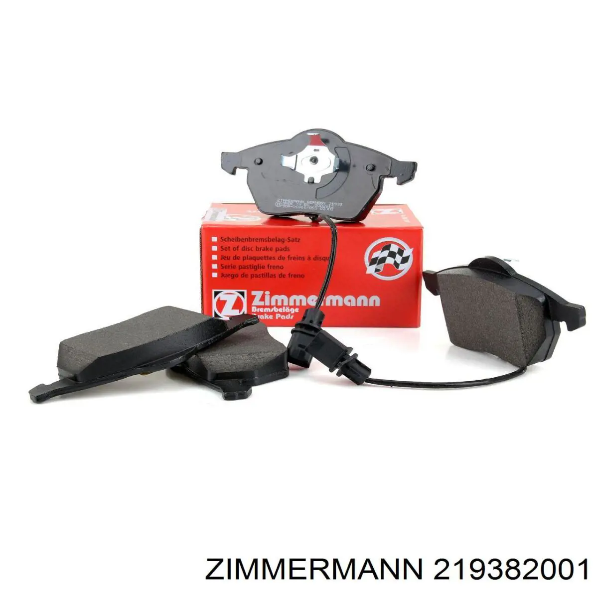 219382001 Zimmermann колодки гальмівні передні, дискові