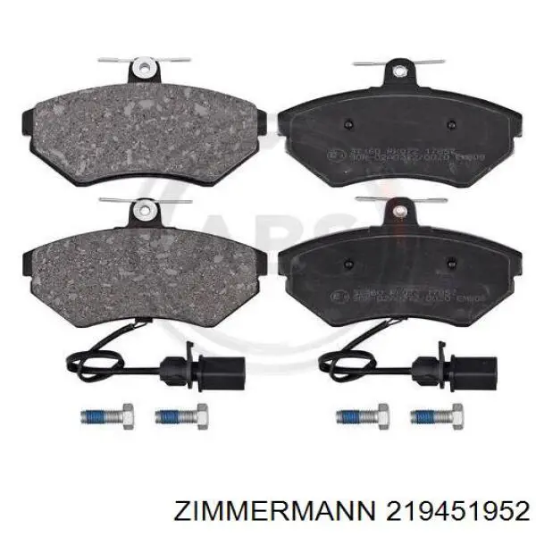 Купити 219451952 Zimmermann Колодки гальмівні передні, дискові