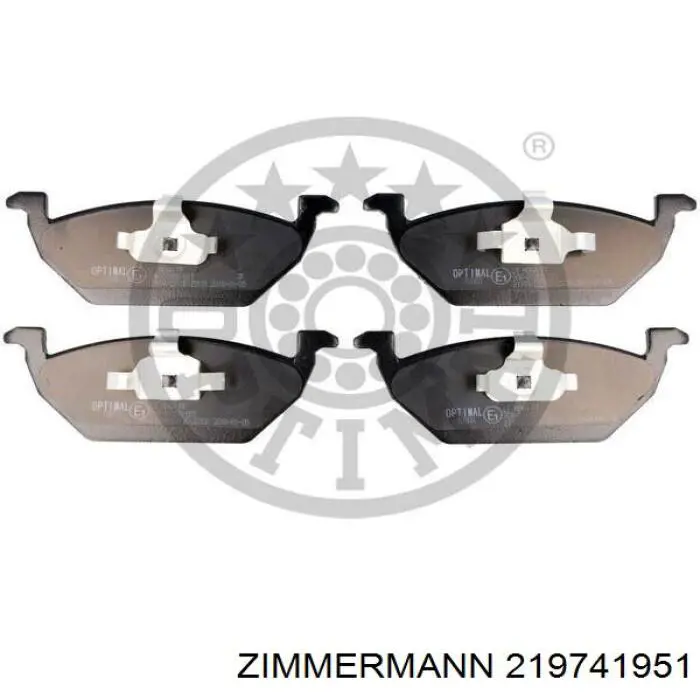Купити 219741951 Zimmermann Колодки гальмівні передні, дискові