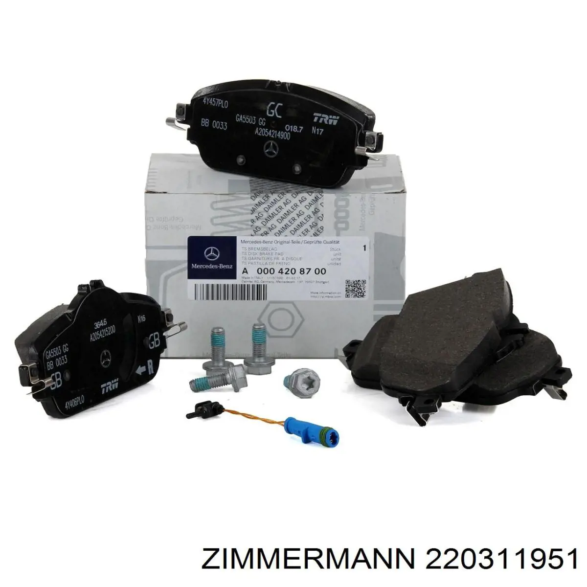 Гальмівні колодки Zimmermann 220311951 ціна, від 57.02 USD