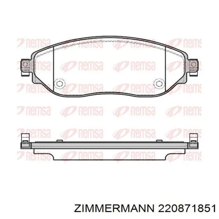 Гальмівні колодки Zimmermann 220871851 ціна, від 33.40 USD