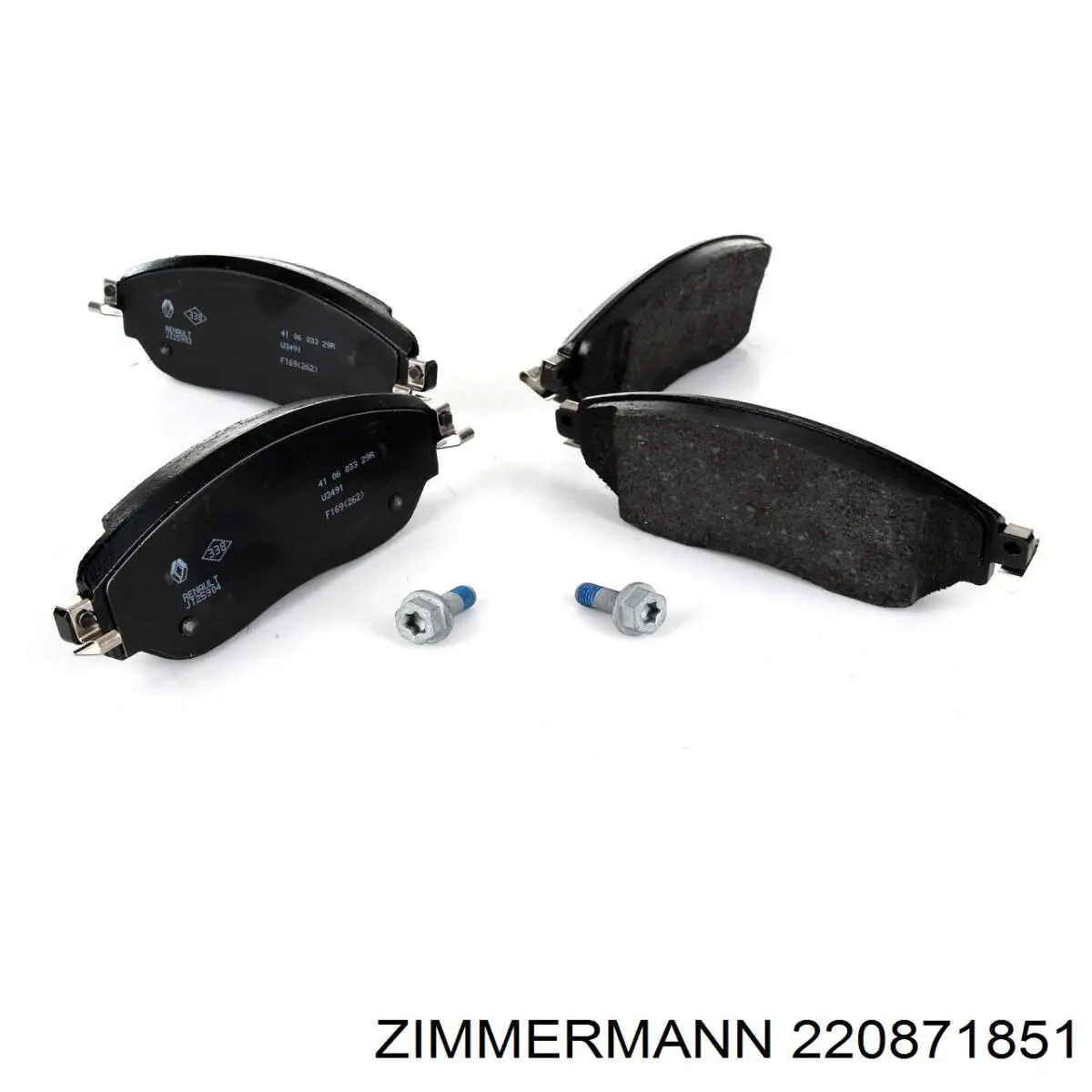 Передні тормозні колодки 220871851 Zimmermann