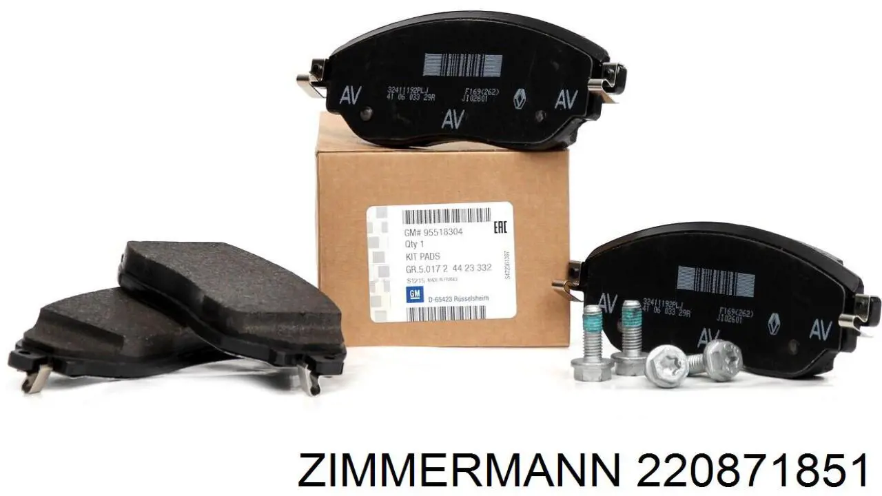 Тормозні колодки Zimmermann 220871851