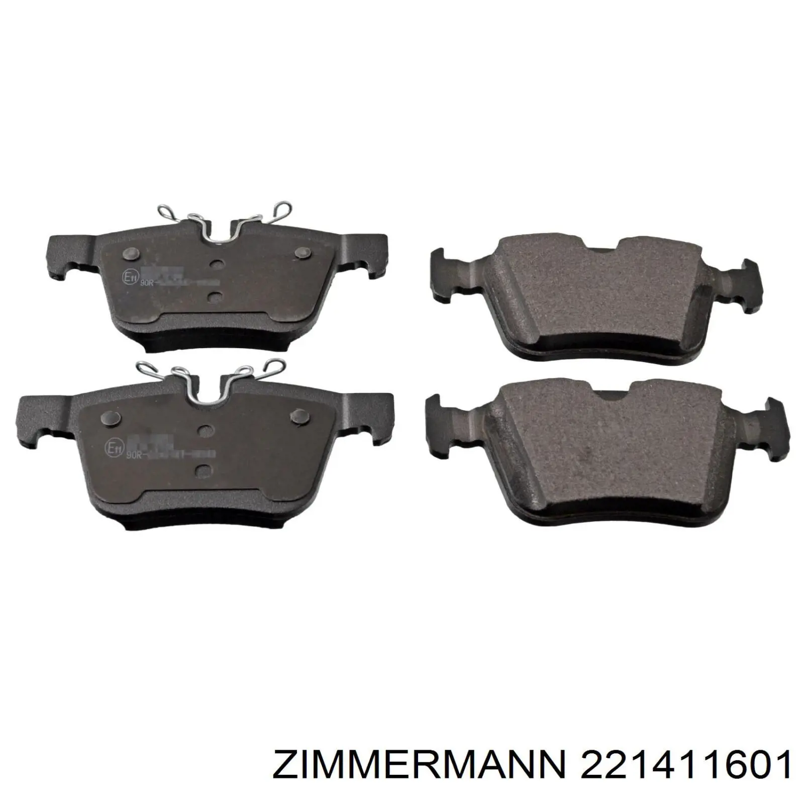 221411601 Zimmermann колодки гальмові задні, дискові