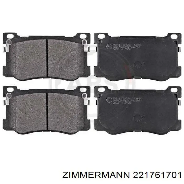 Купити 221761701 Zimmermann Колодки гальмівні передні, дискові
