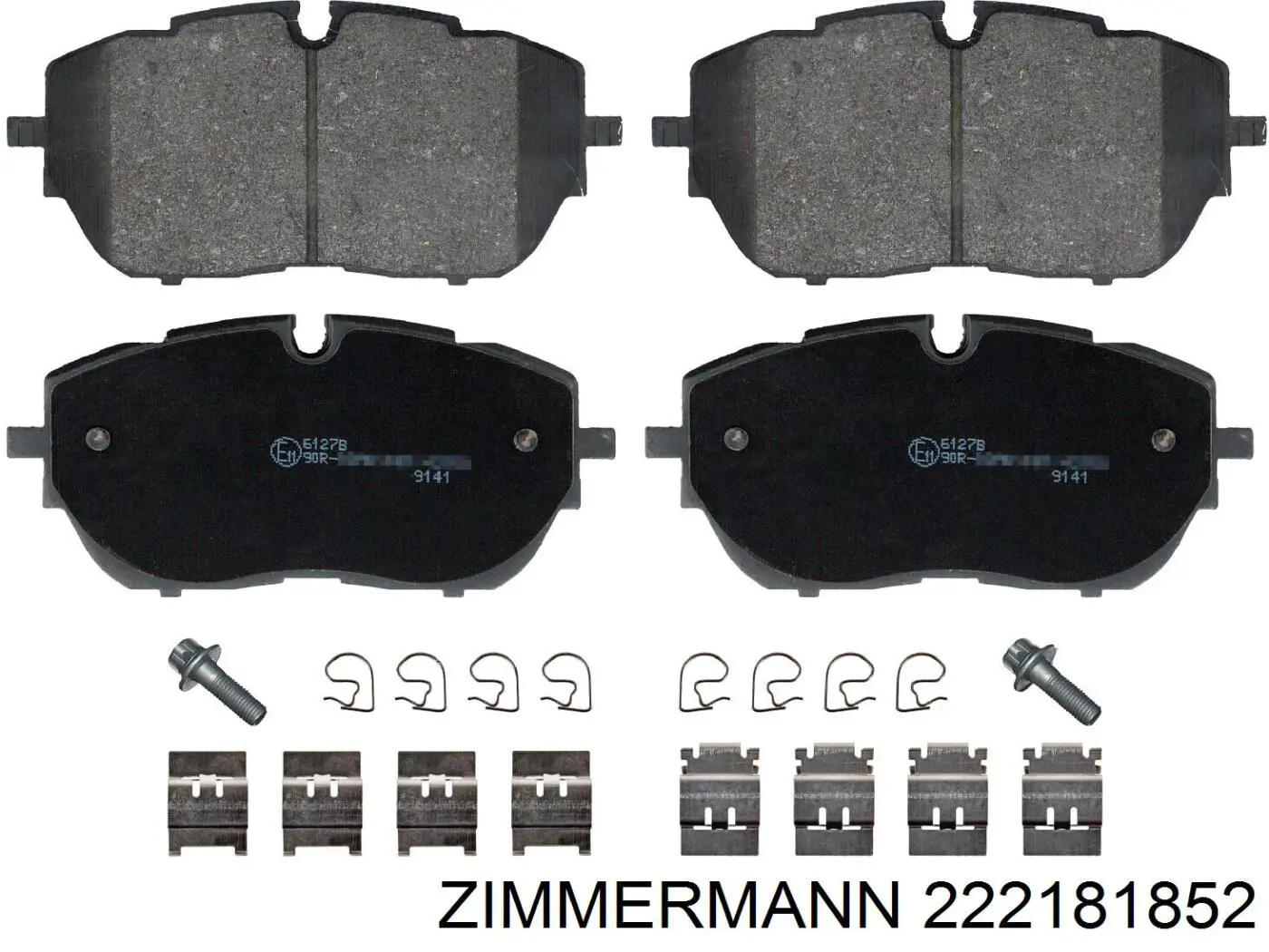 Передні тормозні колодки 222181852 Zimmermann