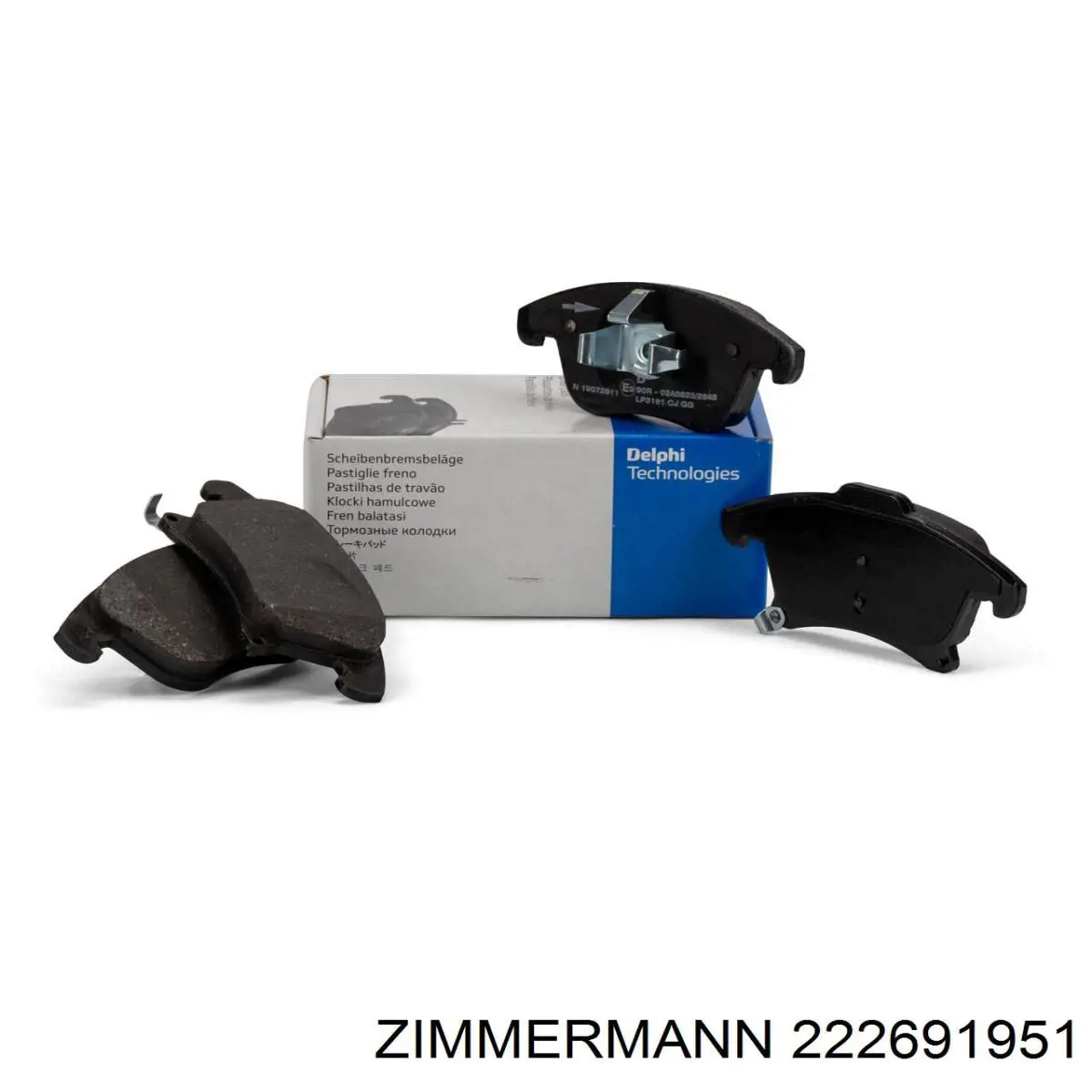Передні тормозні колодки 222691951 Zimmermann