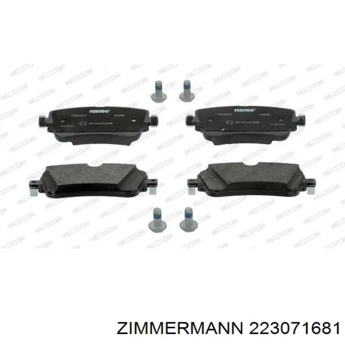 Задні дискові колодки Zimmermann 223071681