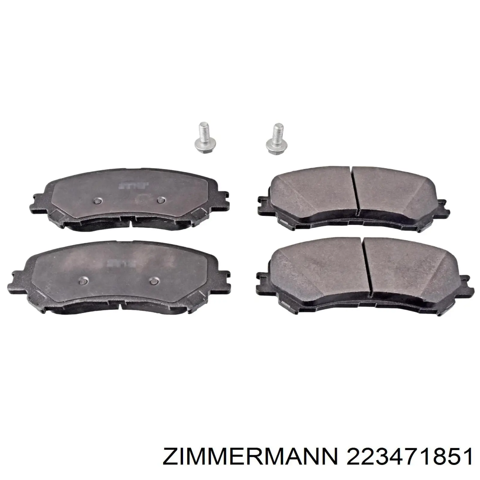 Гальмівні колодки Zimmermann 223471851 ціна, від 25.66 USD