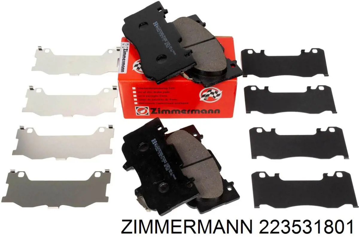 Гальмівні колодки Zimmermann 223531801 ціна, від 92.25 USD