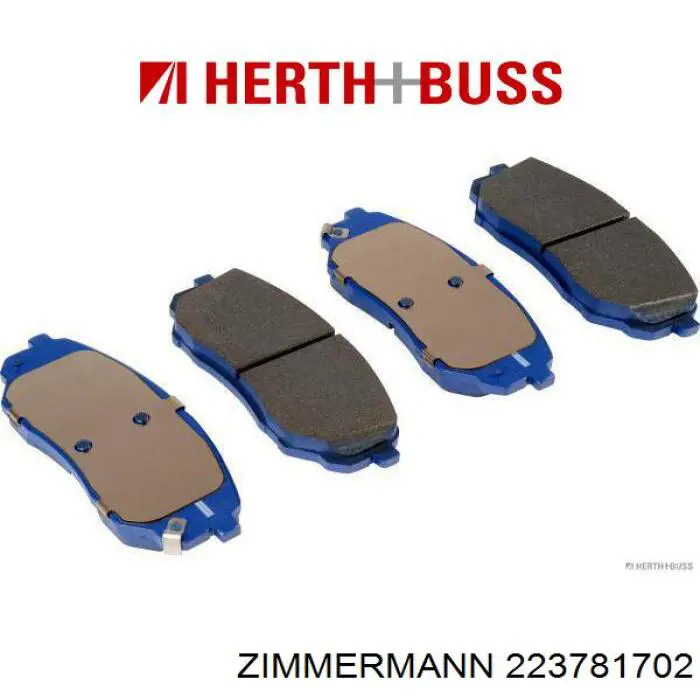 Гальмівні колодки Zimmermann 223781702 ціна, від 32.44 USD