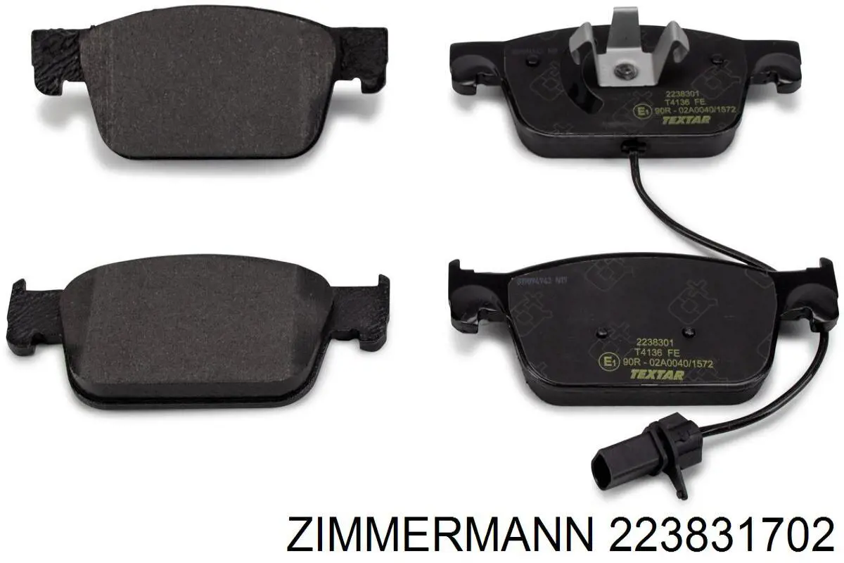 Купити 223831702 Zimmermann Колодки гальмівні передні, дискові