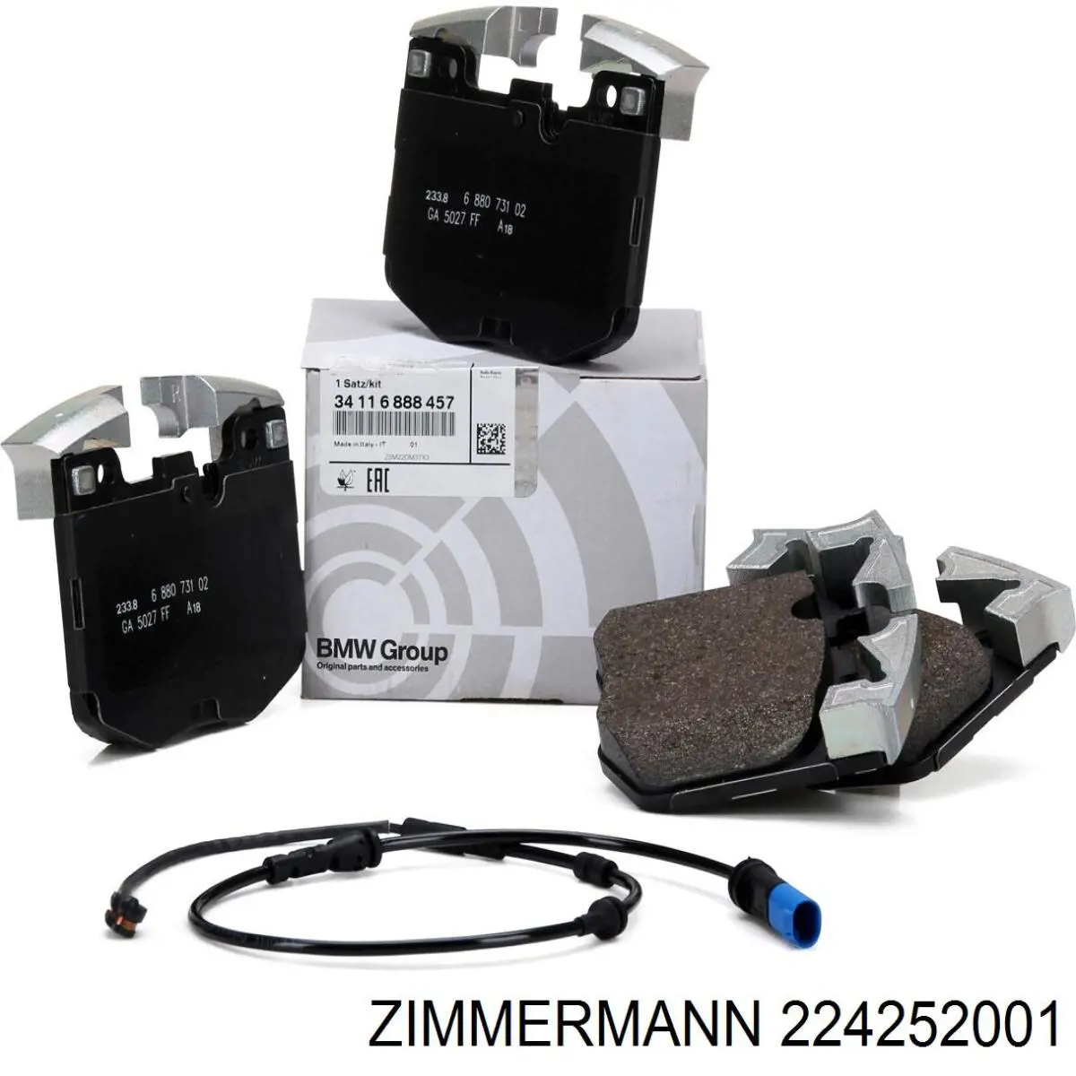 Гальмівні колодки Zimmermann 224252001 ціна, від 129.14 USD