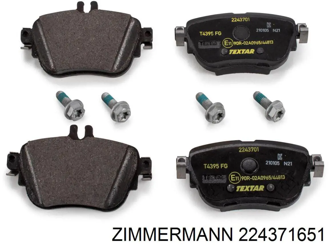 Купити 224371651 Zimmermann Задні колодки