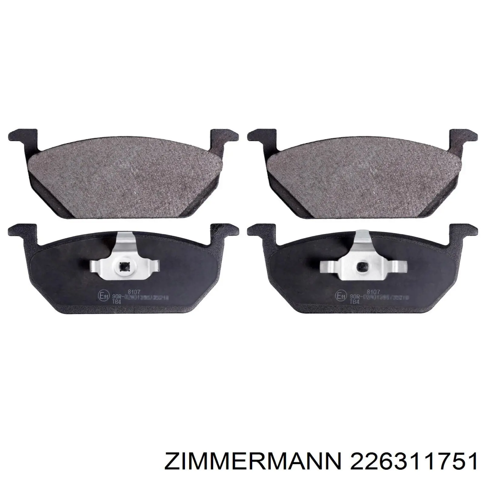 Гальмівні колодки Zimmermann 226311751 ціна, від 55.91 USD
