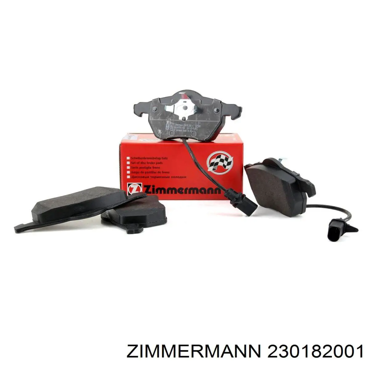 230182001 Zimmermann колодки гальмівні передні, дискові