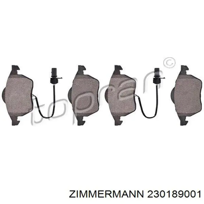 Тормозні колодки Zimmermann 230189001