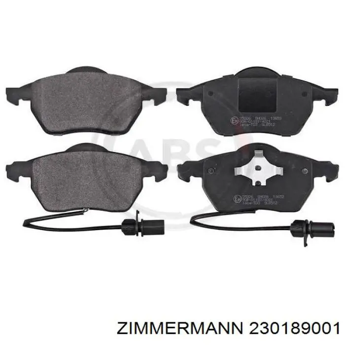 Купити 230189001 Zimmermann Колодки гальмівні передні, дискові