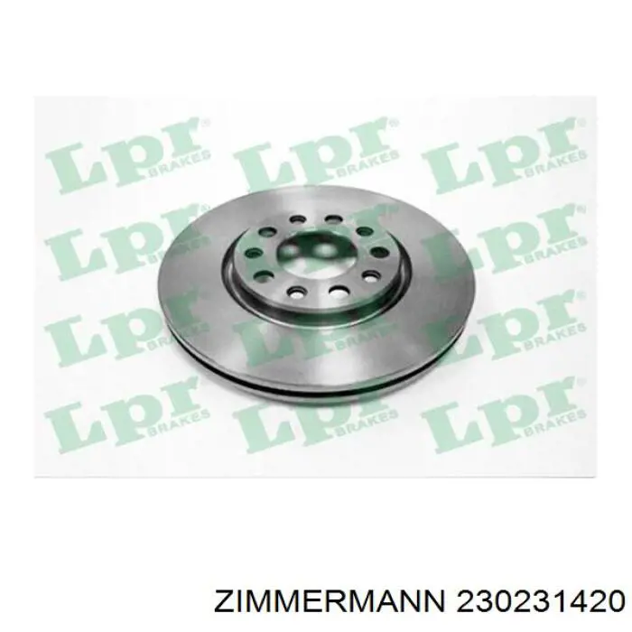 230231420 Zimmermann Гальмо дискове переднє
