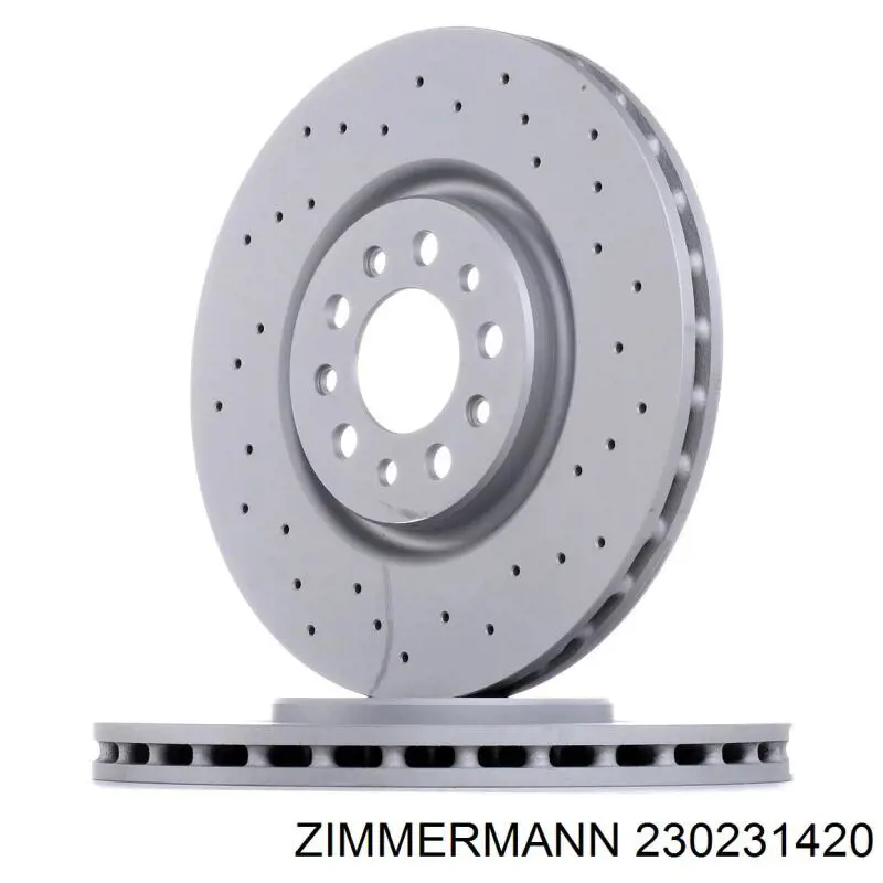 Диск переднього гальма Zimmermann 230231420 ціна, від 58.99 USD