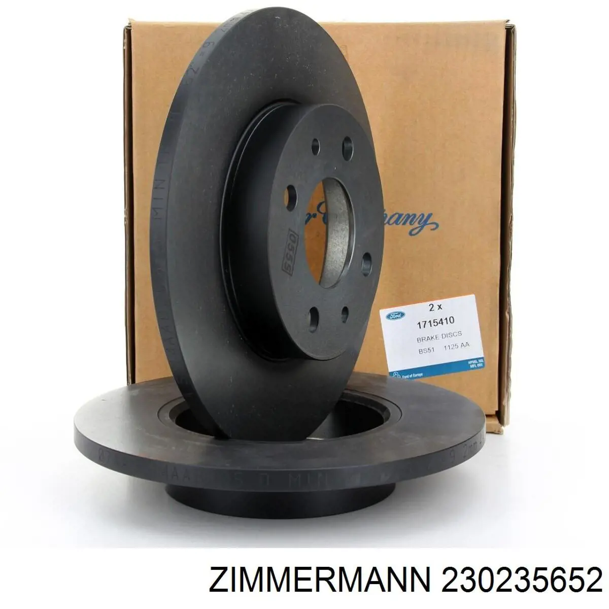 Гальмівні диски 230235652 Zimmermann