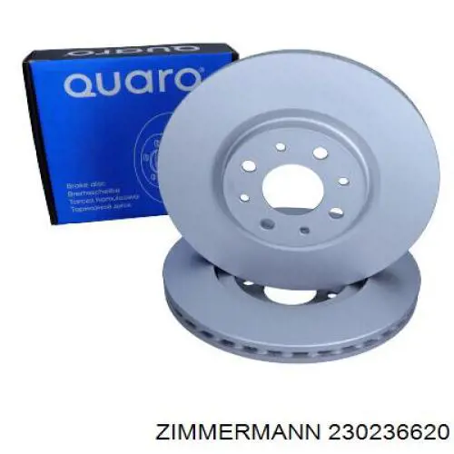 Диск переднього гальма Zimmermann 230236620 ціна, від 41.83 USD
