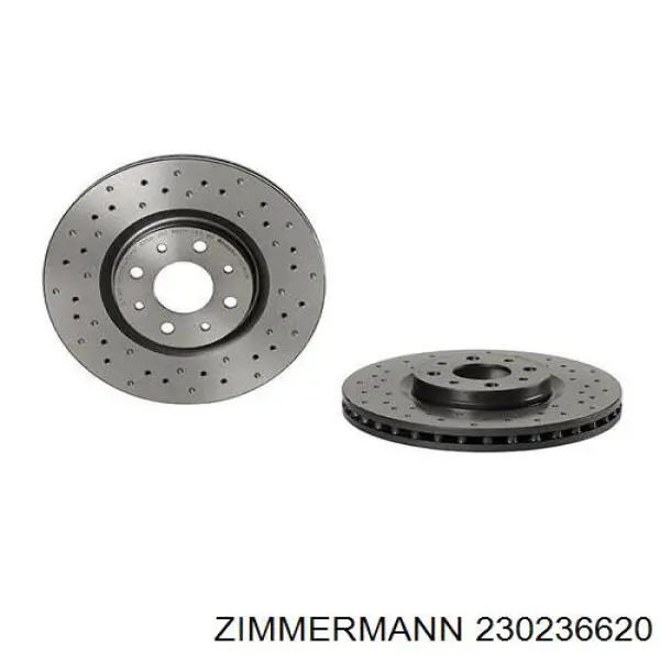 Гальмівні диски передні 230236620 Zimmermann