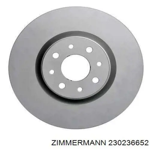 Гальмівні диски передні 230236652 Zimmermann