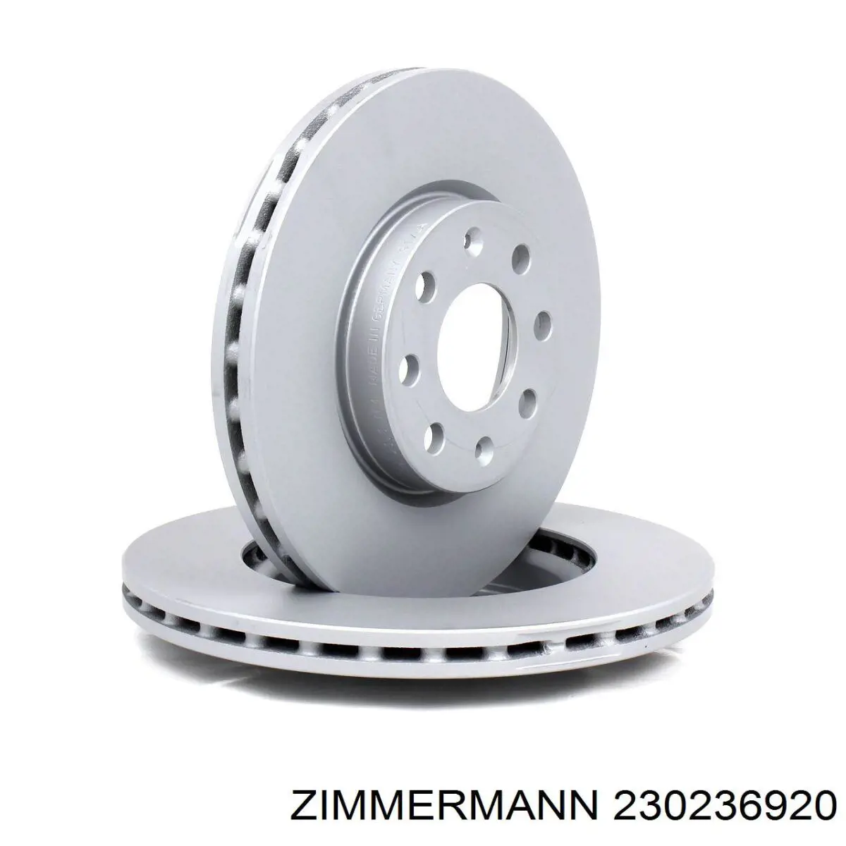Диск переднього гальма Zimmermann 230236920 ціна, від 29.28 USD