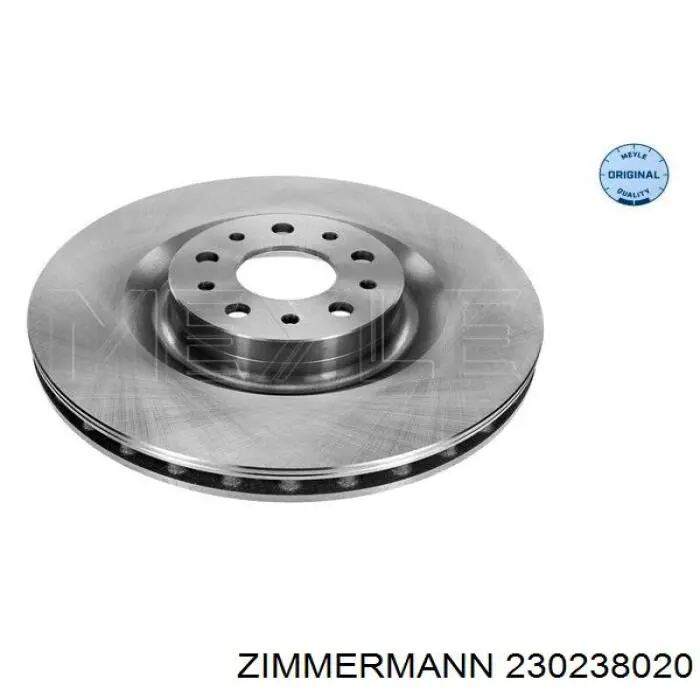 Диск переднього гальма Zimmermann 230238020 ціна, від 50.85 USD