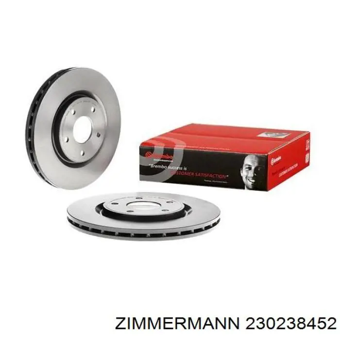 Диск гальмівний передній Zimmermann 230238452