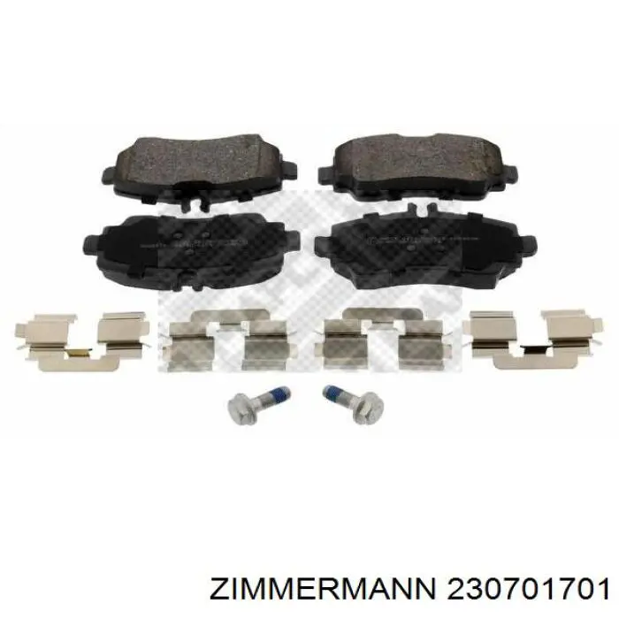 Гальмівні колодки Zimmermann 230701701 ціна, від 21.21 USD