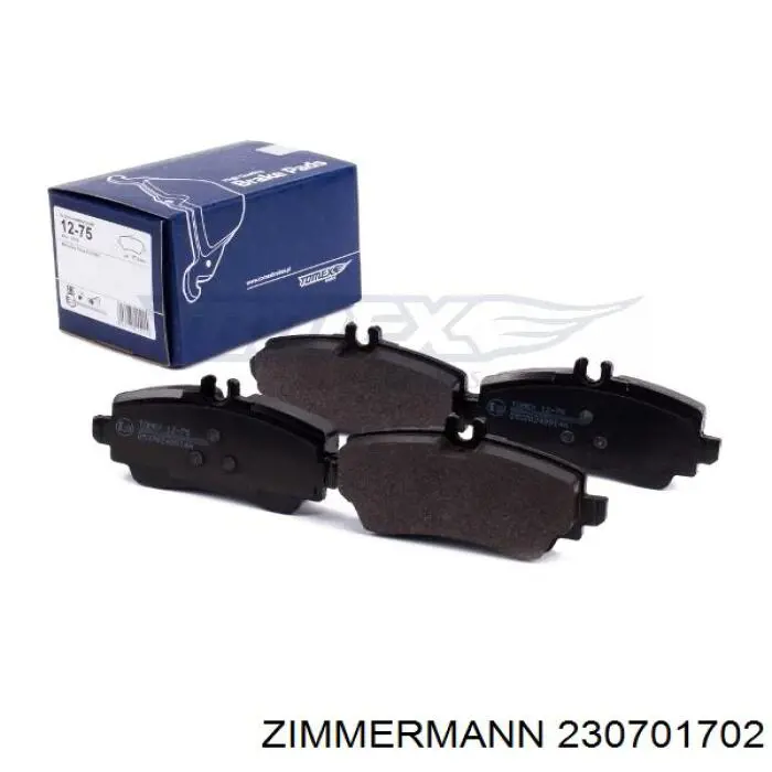 Гальмівні колодки Zimmermann 230701702 ціна, від 18.26 USD